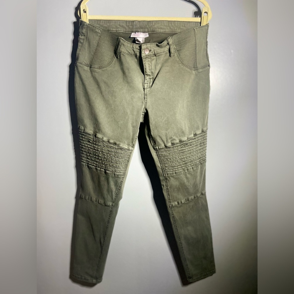 Side panel maternity jeggings